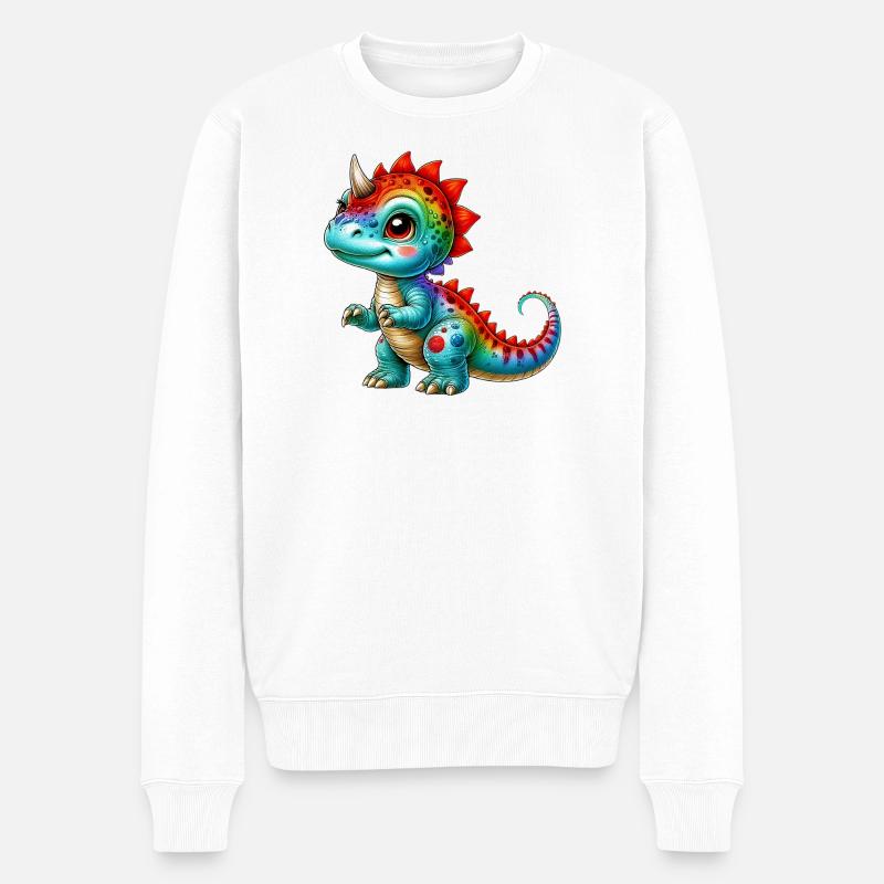 Dinosaure - Pull Premium bio Homme - blanc