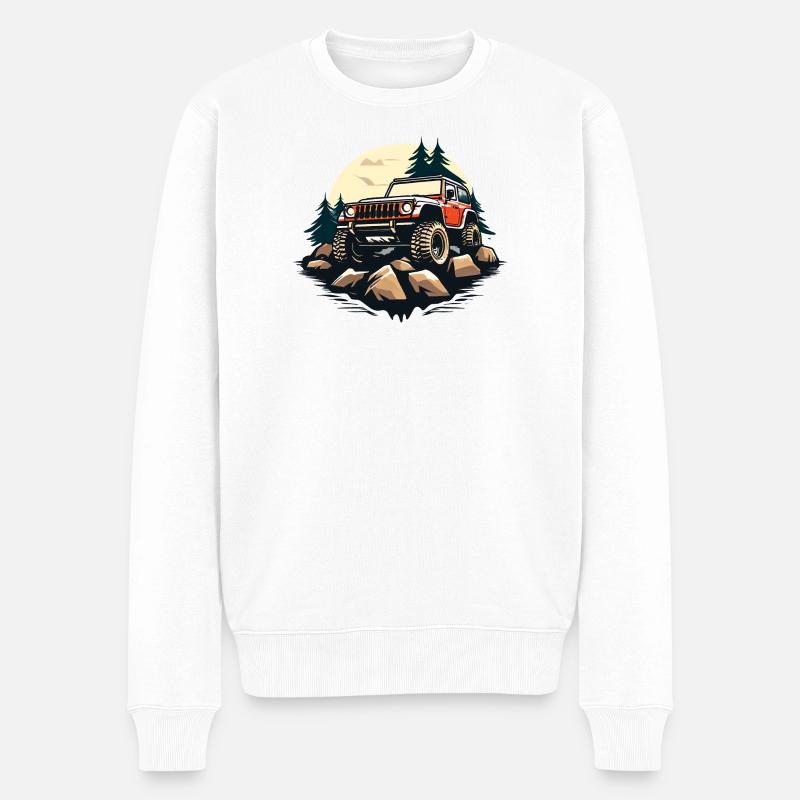 Hors Road_01 - Pull Premium bio Homme - blanc