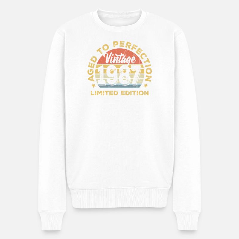 Millésime 1987 Edition Limitée - Pull Premium bio Homme - blanc
