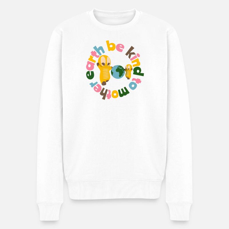 Niedliche Kawaiifiguren - Männer Premium Bio Pullover - Weiß