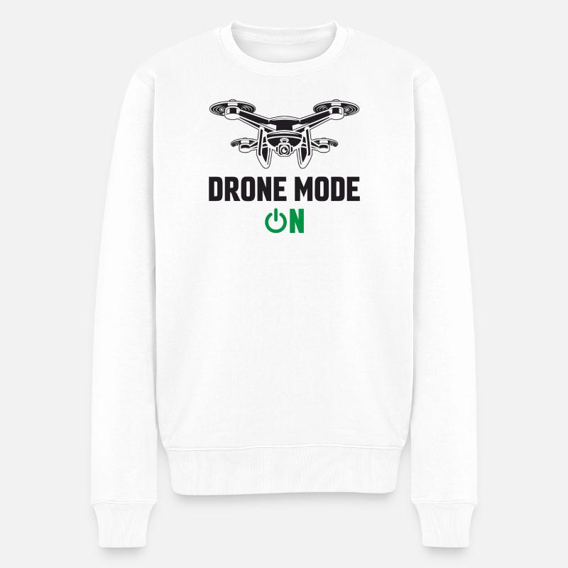 Mode drone activé - Pull Premium bio Homme - blanc