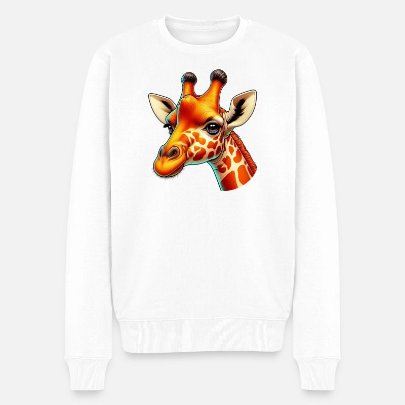 Girafe - Pull Premium bio Homme - blanc