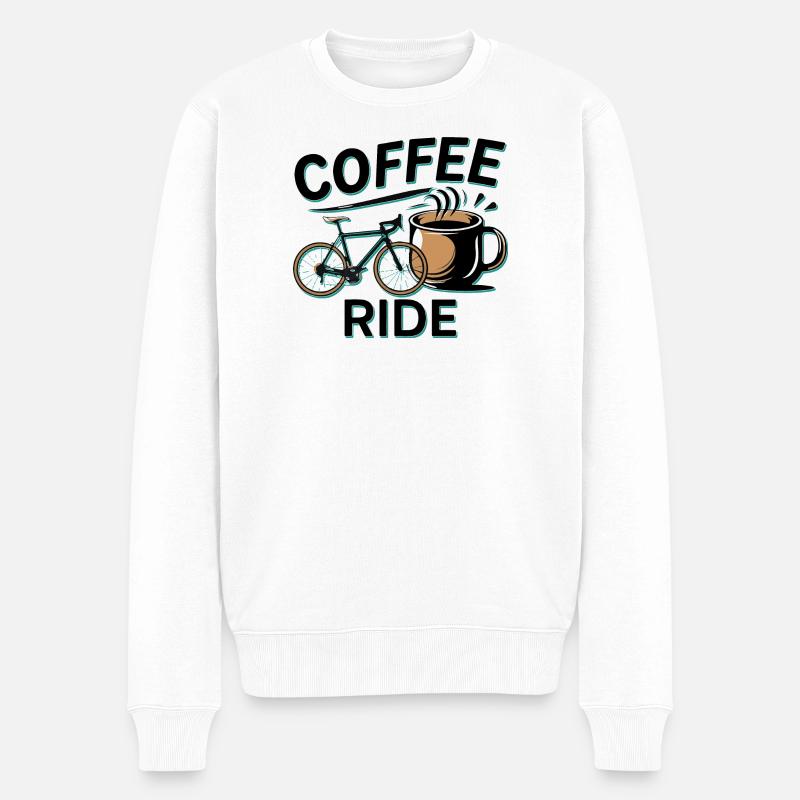 Cycle du café Design urbain - Pull Premium bio Homme - blanc