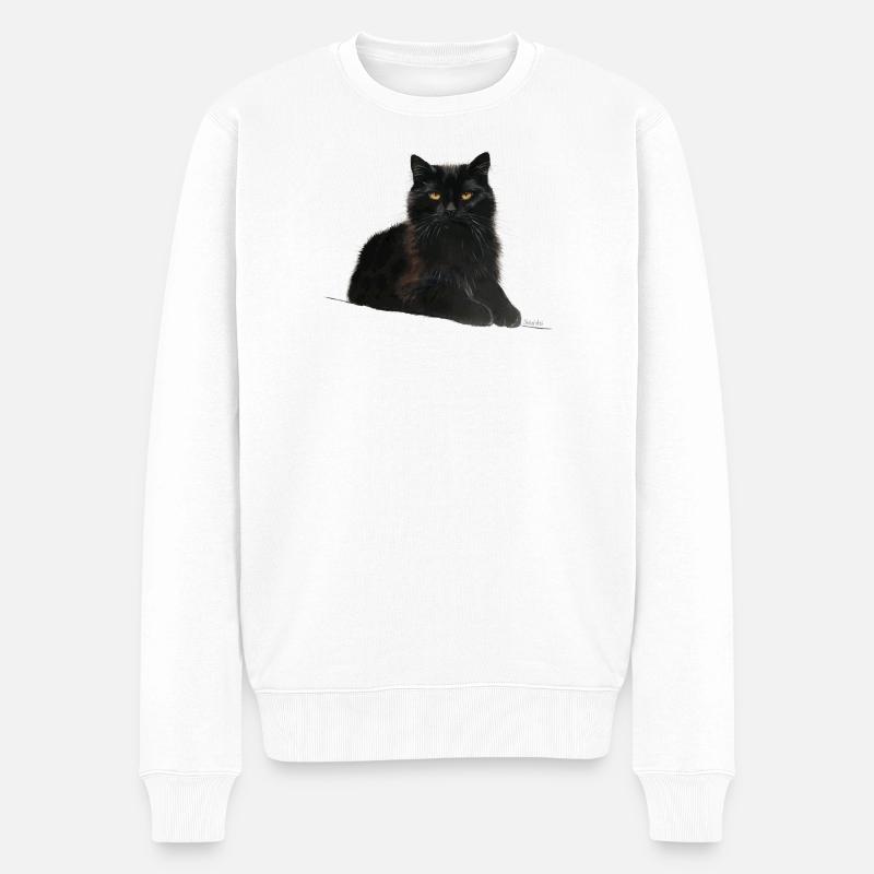 Chat - Pull Premium bio Homme - blanc