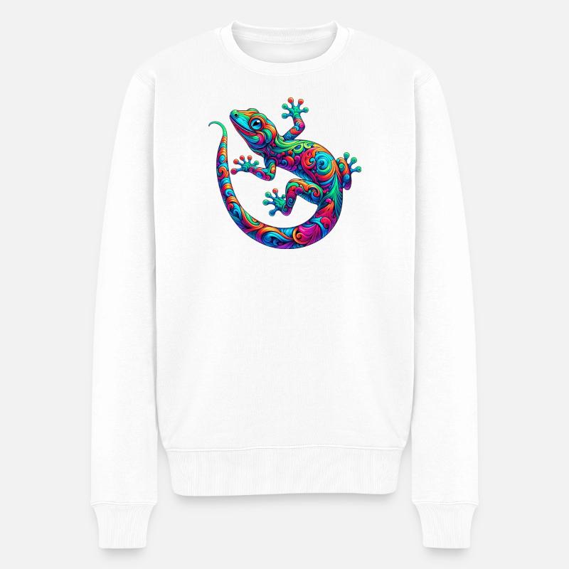 Gecko - Pull Premium bio Homme - blanc