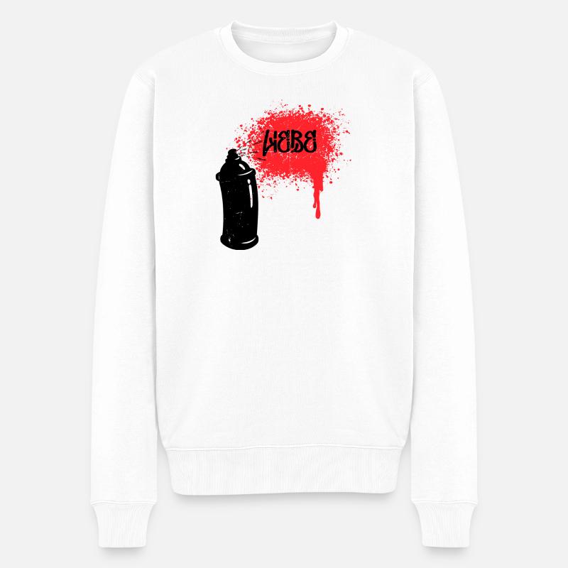 Spraydose Strassenkunst Wildstyle Graffiti Kunst - Männer Premium Bio Pullover - Weiß