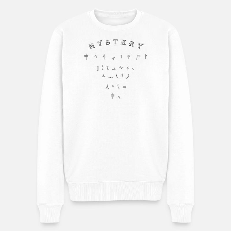 Geheimnis, Was soll das - Männer Premium Bio Pullover - Weiß