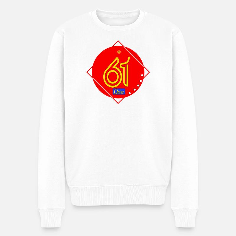 Orne - Männer Premium Bio Pullover - Weiß