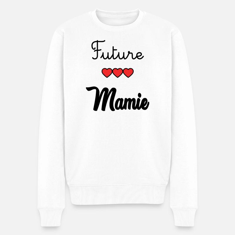 FUTURE MAMIE - Pull Premium bio Homme - blanc