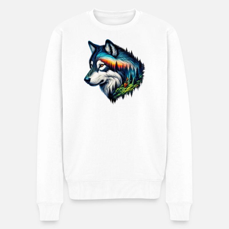 Loup - Pull Premium bio Homme - blanc