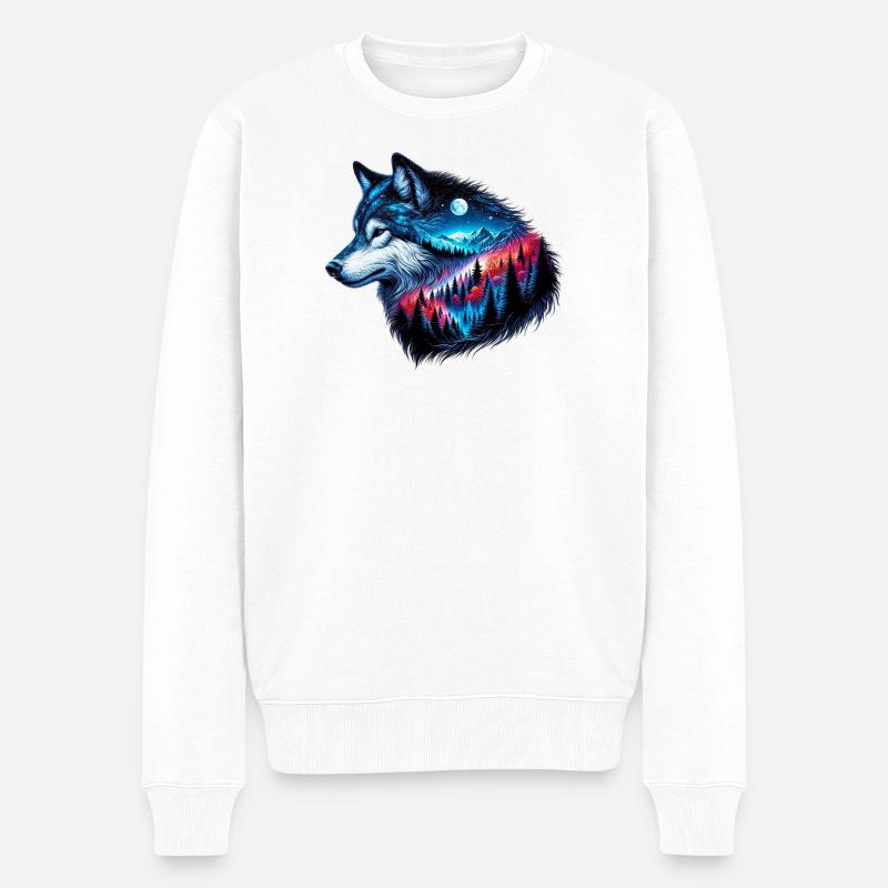 Loup - Pull Premium bio Homme - blanc