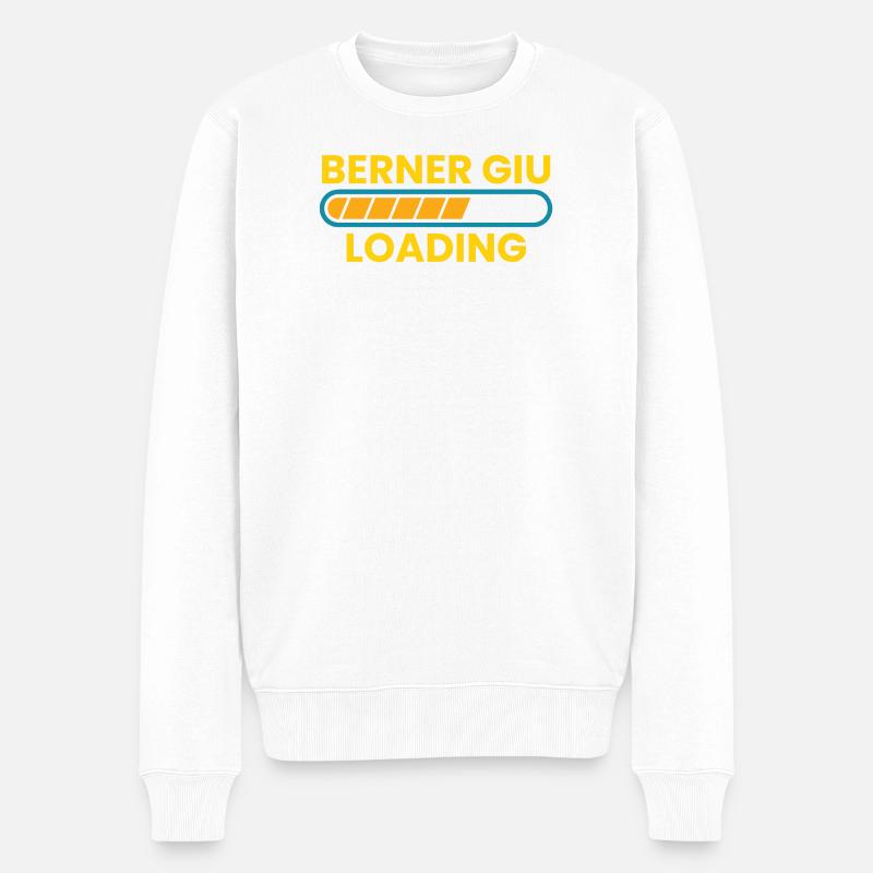 Berner Giu Loading Bern - Männer Premium Bio Pullover - Weiß