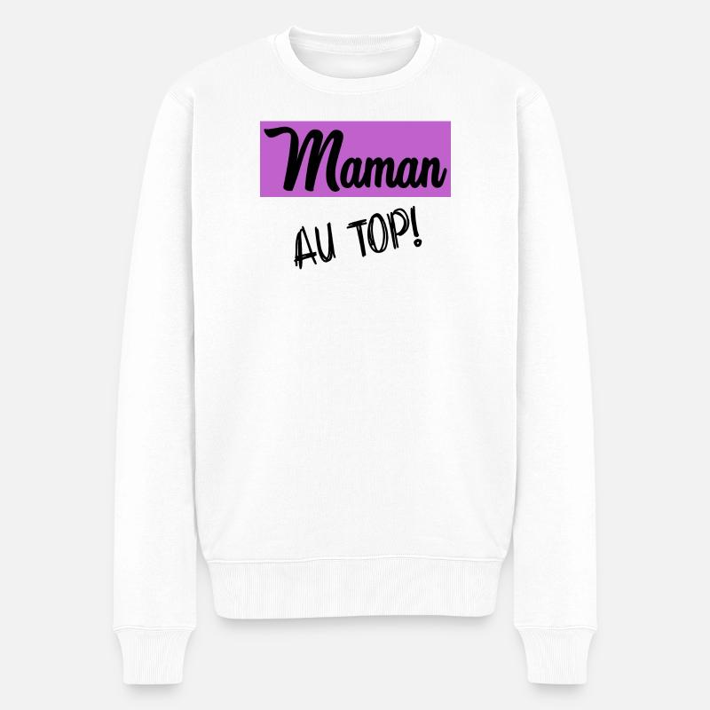 MAMAN - Pull Premium bio Homme - blanc
