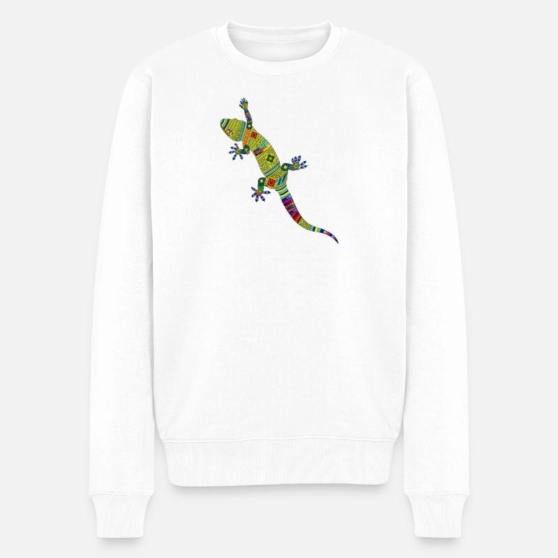 Gecko - Pull Premium bio Homme - blanc