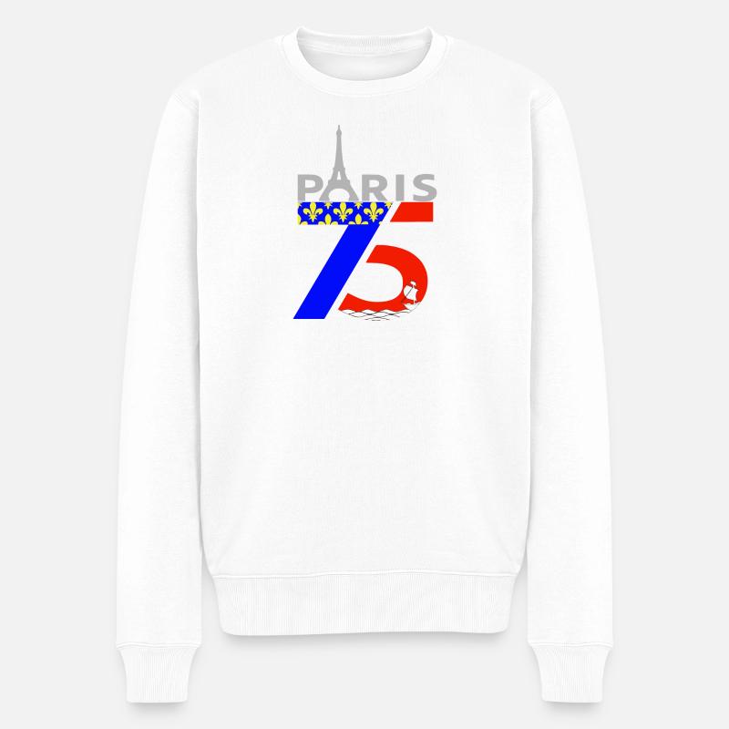 Paris - Pull Premium bio Homme - blanc