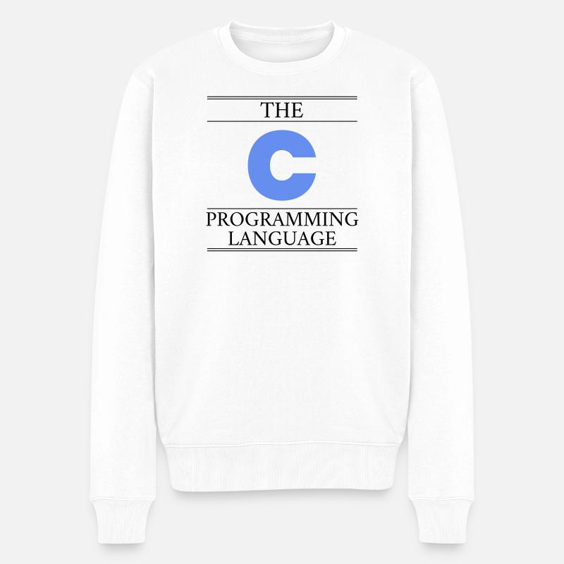 The C Programming Language - Men's Premium Organic Jumper - white