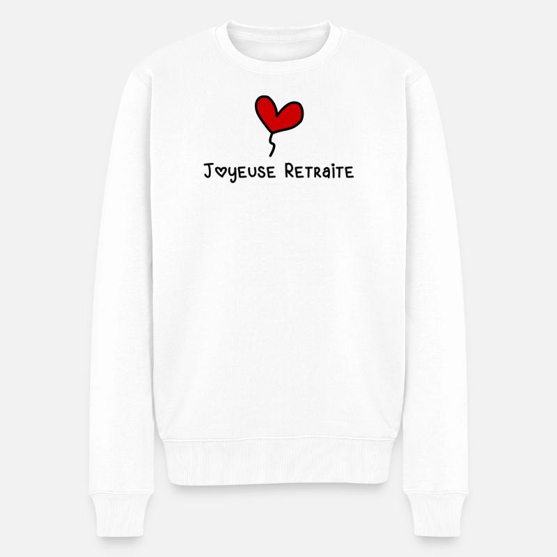 RUHESTAND - Männer Premium Bio Pullover - Weiß