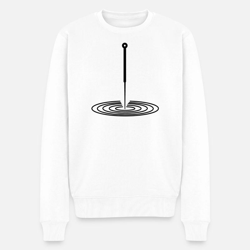 Logo d’acupuncture - Pull Premium bio Homme - blanc