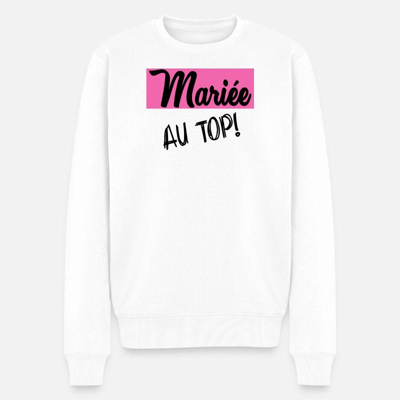 FUTURE MARIEE. EVJF. MARIEE. TEAM. TEAM MARIEE - Pull Premium bio Homme - blanc