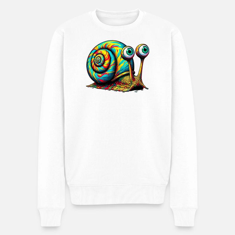 Escargot - Pull Premium bio Homme - blanc