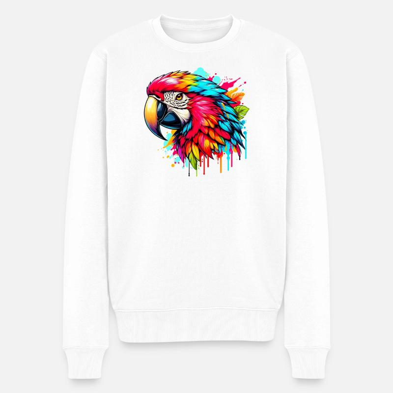 Perroquet - Pull Premium bio Homme - blanc