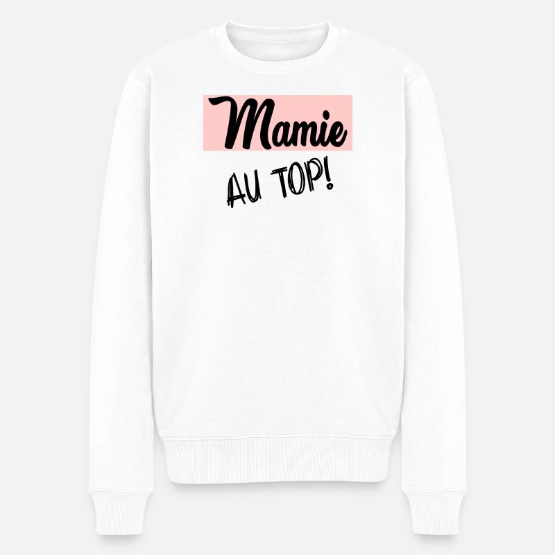 MAMIE - Pull Premium bio Homme - blanc