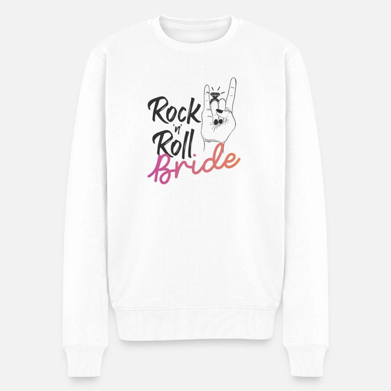 Mariée Rock 'n' Roll - Pull Premium bio Homme - blanc