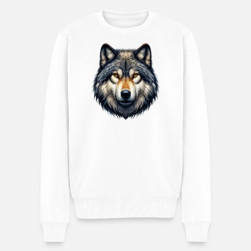 Loup - Pull Premium bio Homme - blanc