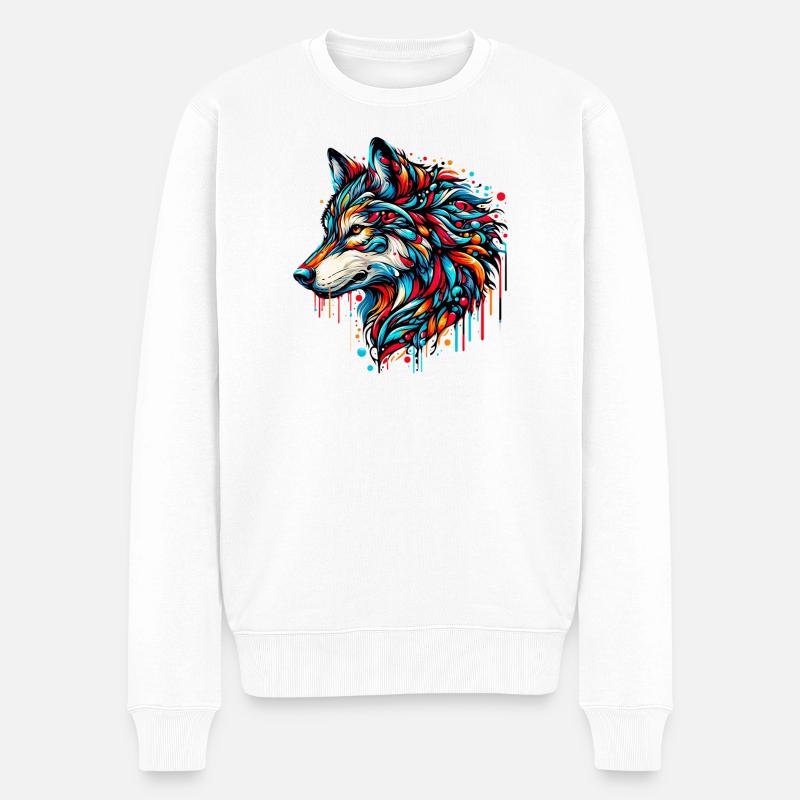 Loup - Pull Premium bio Homme - blanc