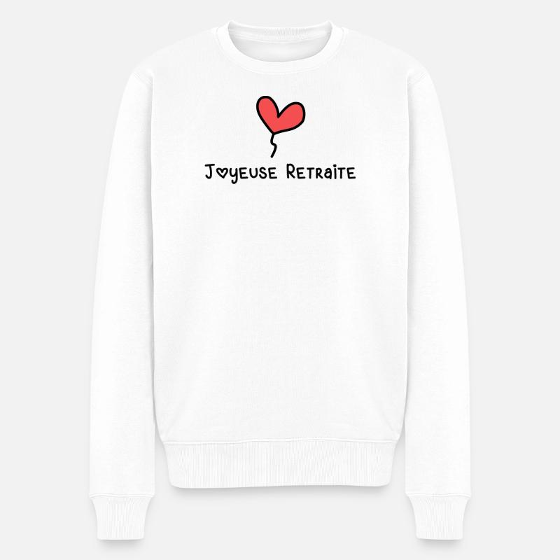 RETRAITE - Pull Premium bio Homme - blanc