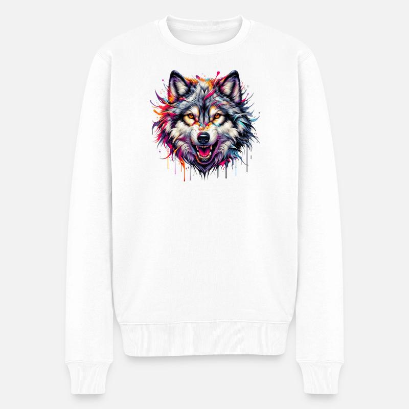 Loup - Pull Premium bio Homme - blanc