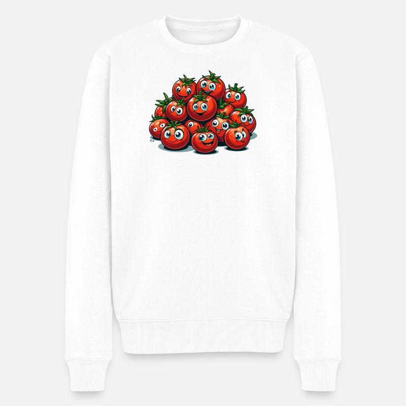 Tomate Tomate Drôle Cadeau D’ - Pull Premium bio Homme - blanc