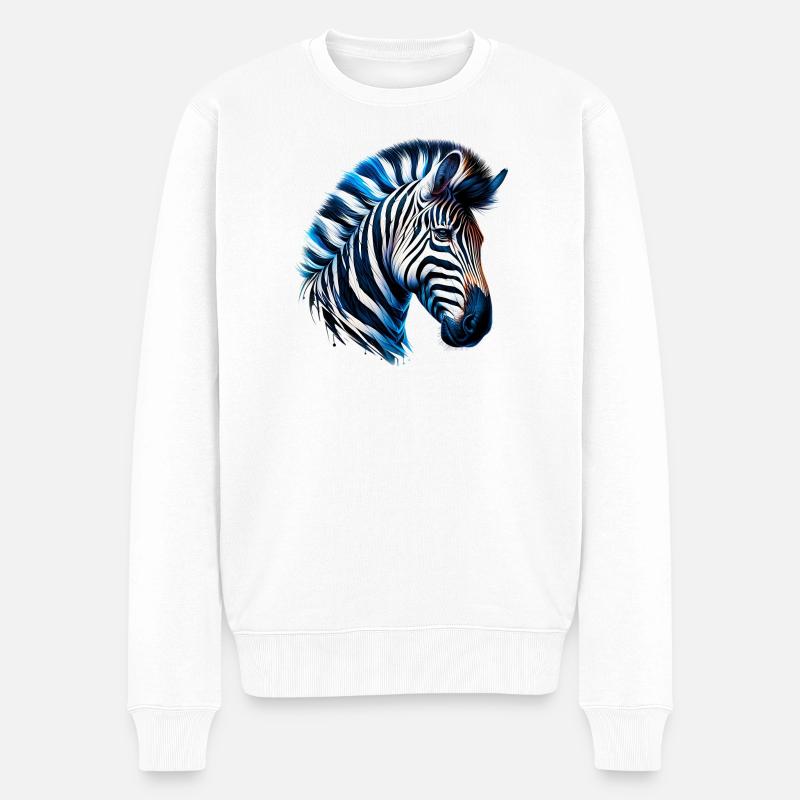 Zèbre - Pull Premium bio Homme - blanc