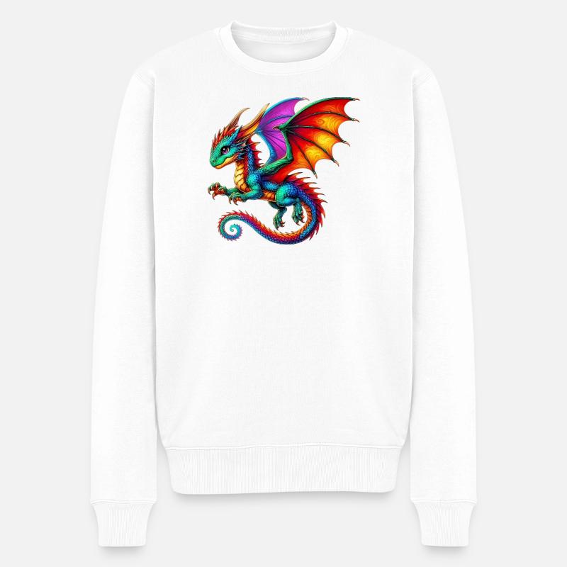 Dragon - Pull Premium bio Homme - blanc