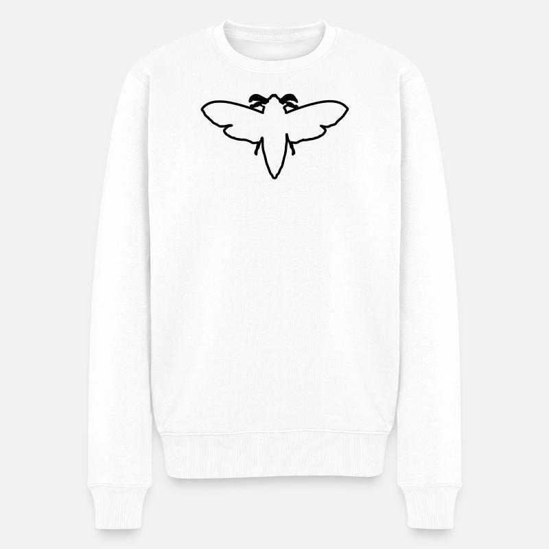 Papillon de nuit 2 - Pull Premium bio Homme - blanc