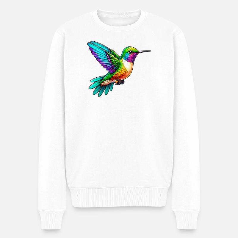 Colibri - Pull Premium bio Homme - blanc