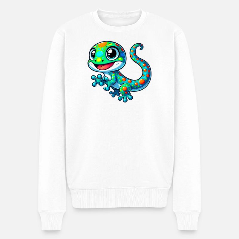 Gecko - Pull Premium bio Homme - blanc