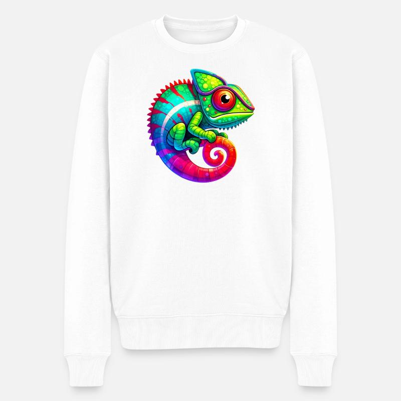 Caméléon - Pull Premium bio Homme - blanc