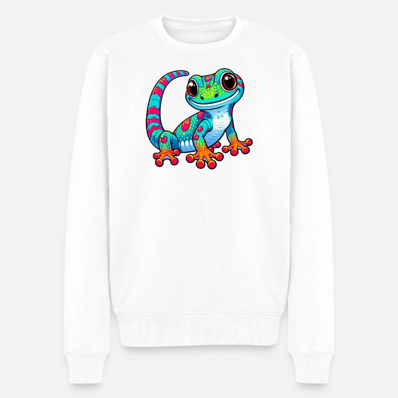 Gecko - Pull Premium bio Homme - blanc