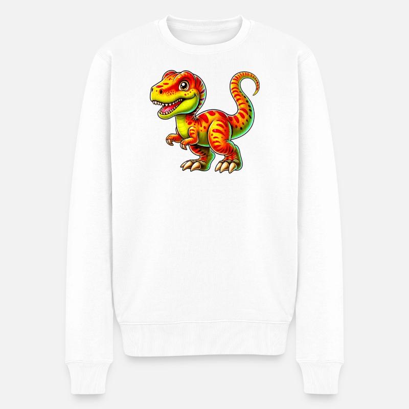 Dinosaure - Pull Premium bio Homme - blanc