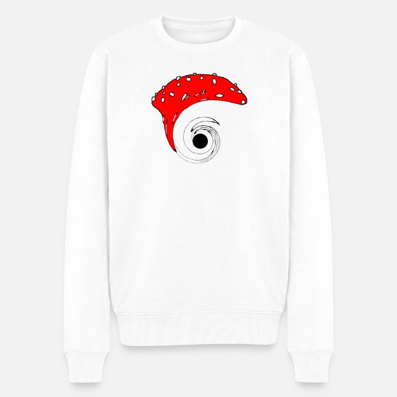 Champignon trou noir - Pull Premium bio Homme - blanc