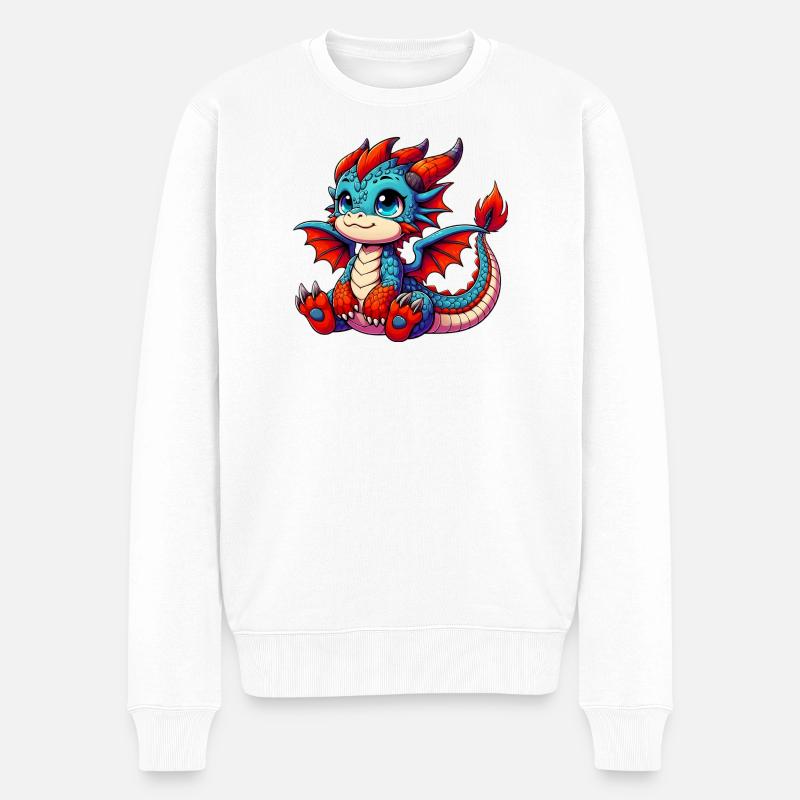 Dragon - Pull Premium bio Homme - blanc