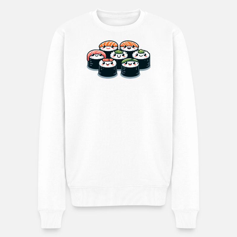 Sushi Squad : Les délices roulants - Pull Premium bio Homme - blanc