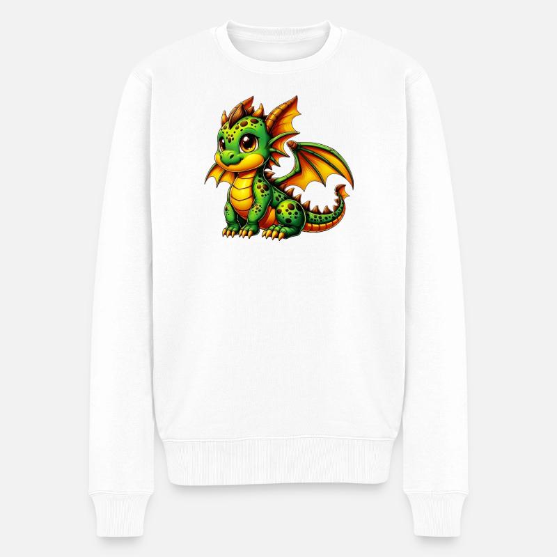 Dragon - Pull Premium bio Homme - blanc