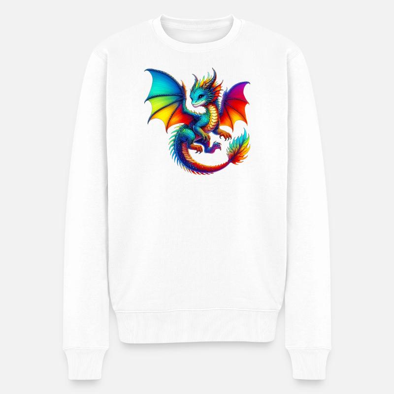 Dragon - Pull Premium bio Homme - blanc