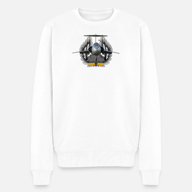 F-104 Starfighter - Männer Premium Bio Pullover - Weiß