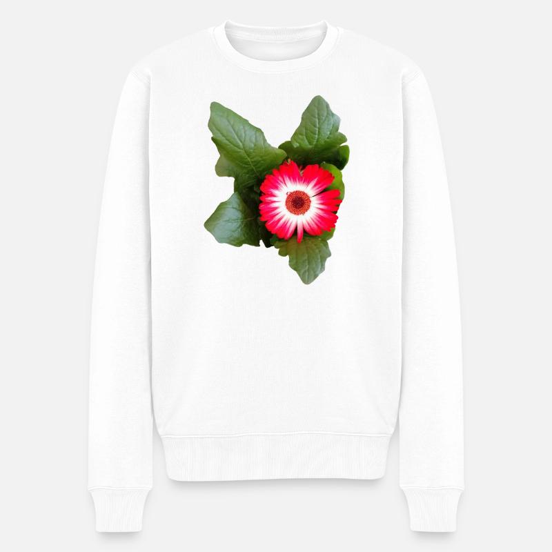 Aster – Poésie d’automne en vers - Pull Premium bio Homme - blanc