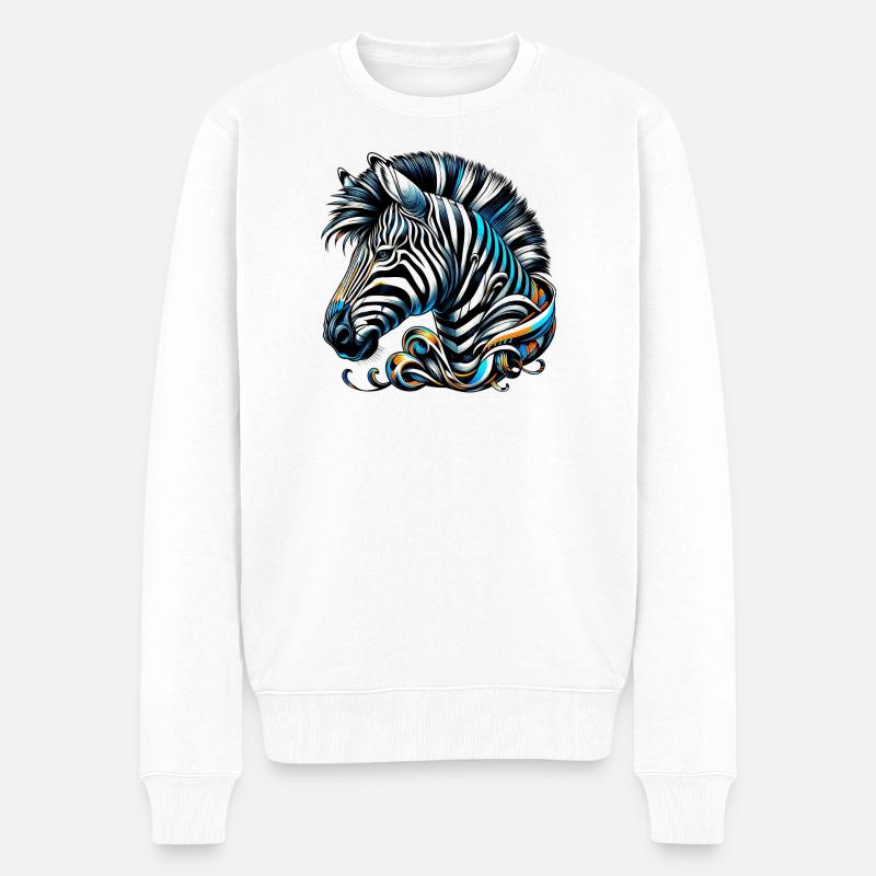 Zèbre - Pull Premium bio Homme - blanc