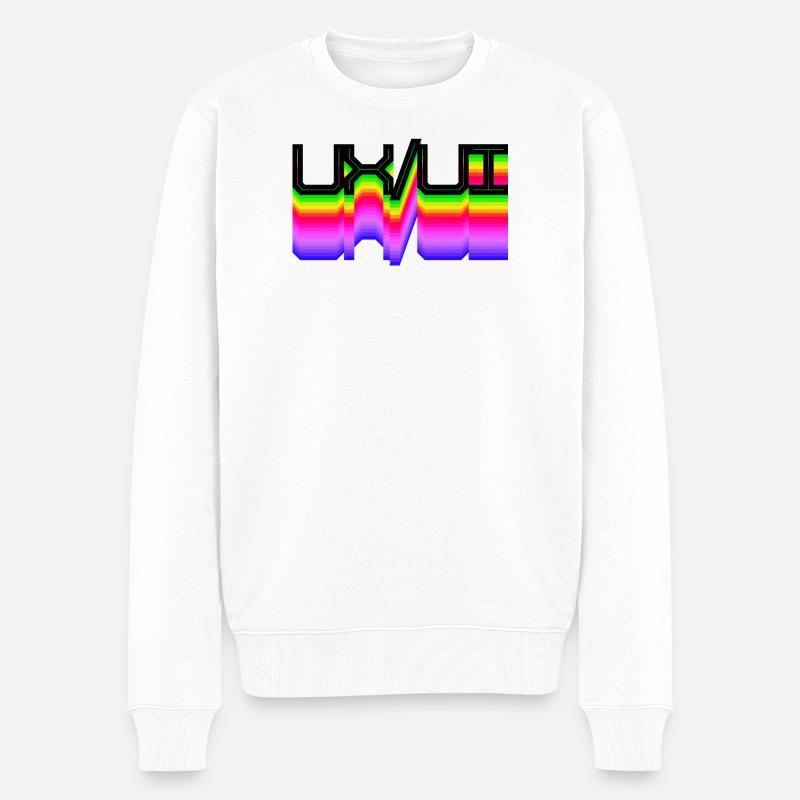 Code Developer Skripting Dev Computerfreak Geek - Männer Premium Bio Pullover - Weiß