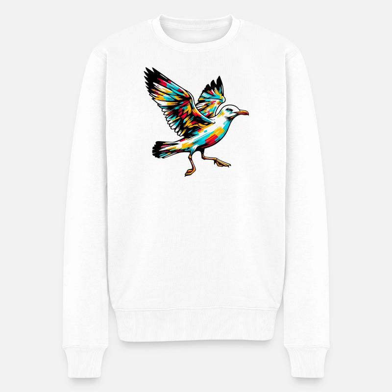 Mouette - Pull Premium bio Homme - blanc